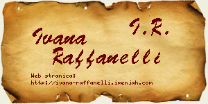 Ivana Raffanelli vizit kartica